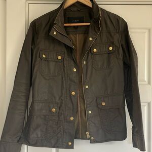 Women’s j. Crew wax coated jacket